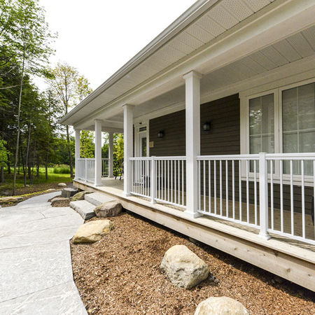 WeatherMaster Room or Deck Windows with Traditional Railing